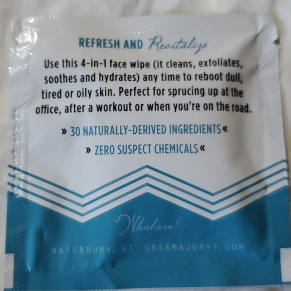 Ursa Major 'Essential 4-in-1'  Face Wipes & Toner - Picture 2 of 3